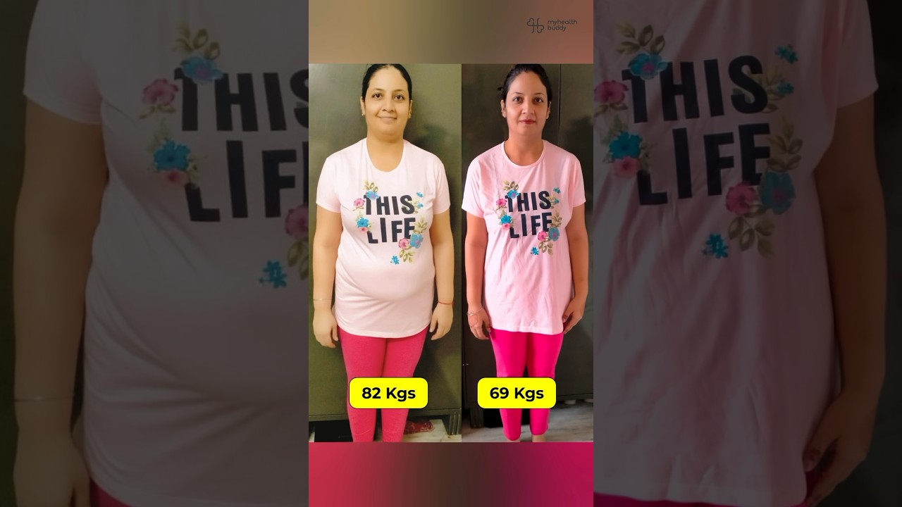 82 kgs - 69 kgs Weight Loss | Desi diet plan | Home workout