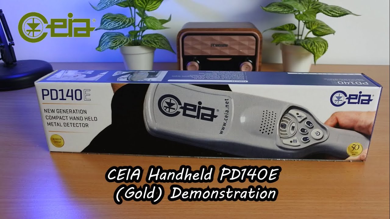 CEIA PD140E/N Handheld Metal Detector (Gold) Demonstration