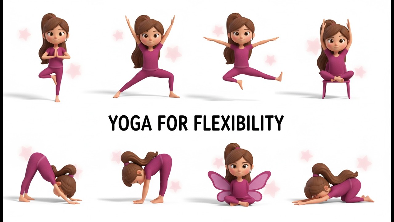Yoga for flexibility | Yoga for Kids | 5-minute music yoga | Yoga for Overthinking