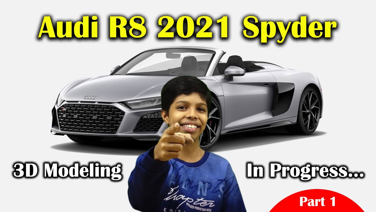 Audi R8 2021 Spyder | 3D Modeling in Progress | PART 1 | HariVids | Blender 3D Modeling | Bussid Mod