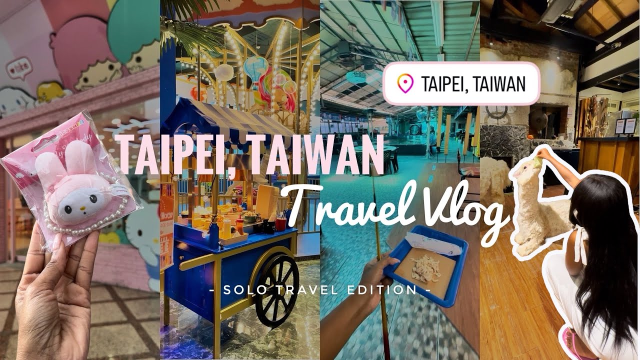 SOLO TRAVEL TO TAIWAN Vlog!! | ALPACA CAFE ?! Shrimp Fishing & Wild Taipei Adventures 🇹🇼