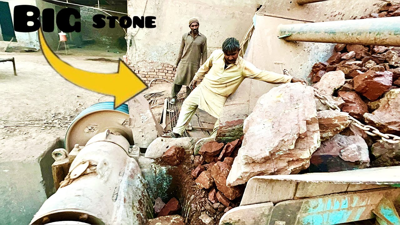 BIG ROCK 🪨 Crusher Machine - FULL Powerfull Process A Giant in Action-Big Rock Crushing.