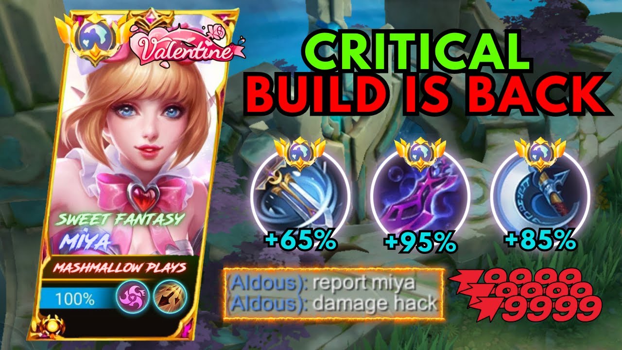 FINALLY MIYA CRITICAL BUILD IS BACK!! (MUST TRY) │ BUILD TOP 1 GLOBAL MIYA ~ MLBB