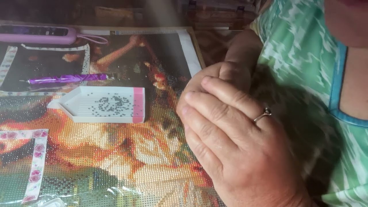 Wipnchat on the lady diamond painting,thank you ￼Tracia 