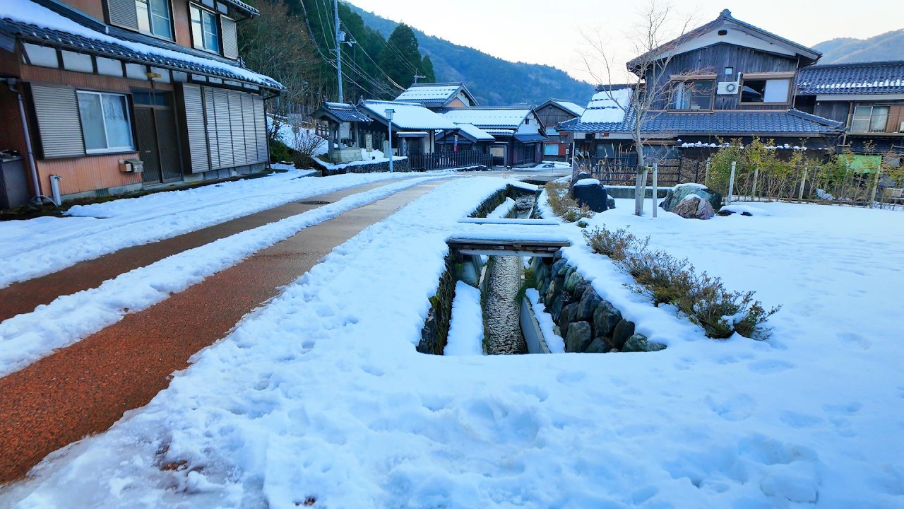 [JAPAN] Beautiful scenery on the post road connecting Fukui Prefecture to Kyoto after the snow melts