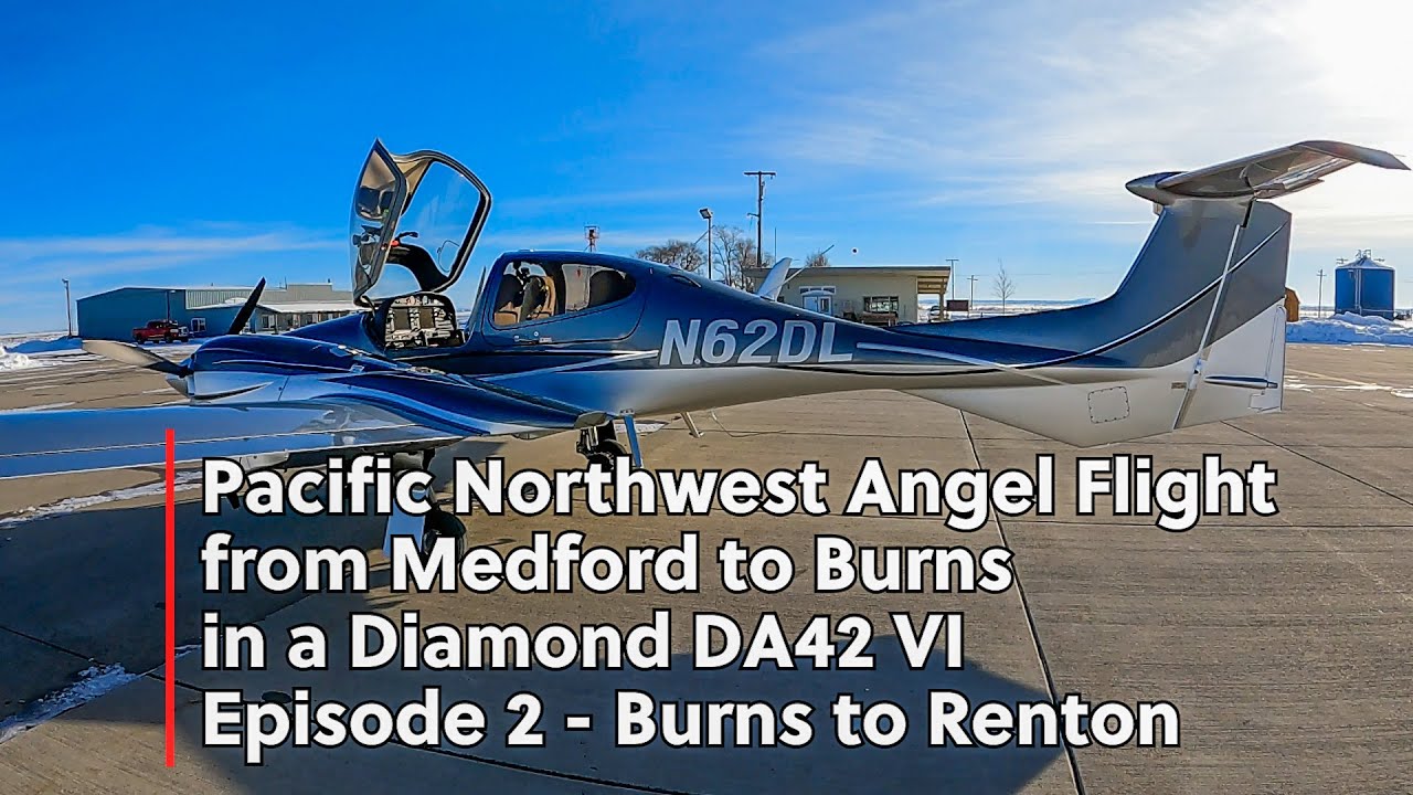 Pacific Northwest Angel Flight from Medford to Burns in a Diamond DA42 VI