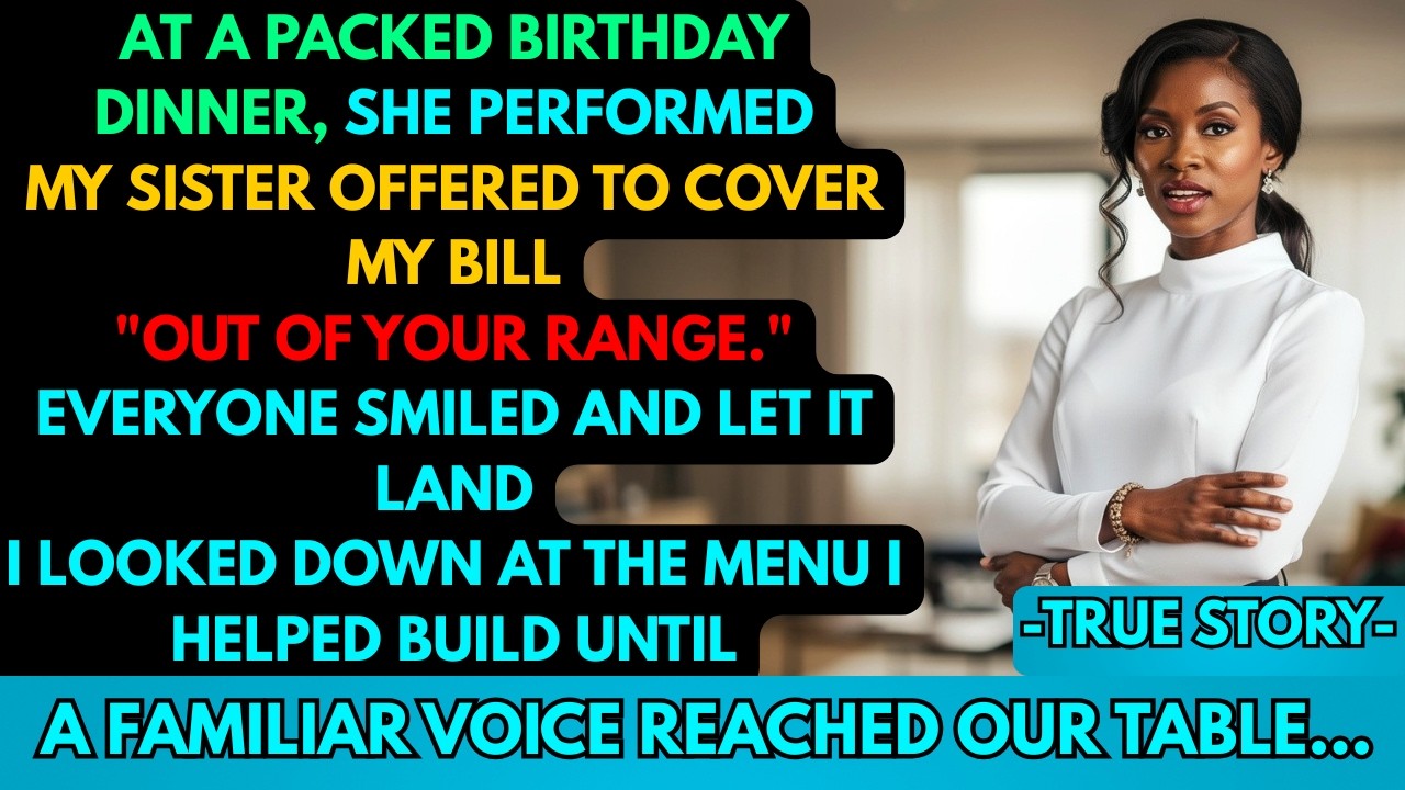 My Sister Called Me “The Poor One” at Dinner — Minutes Later the Waiter Said My Name