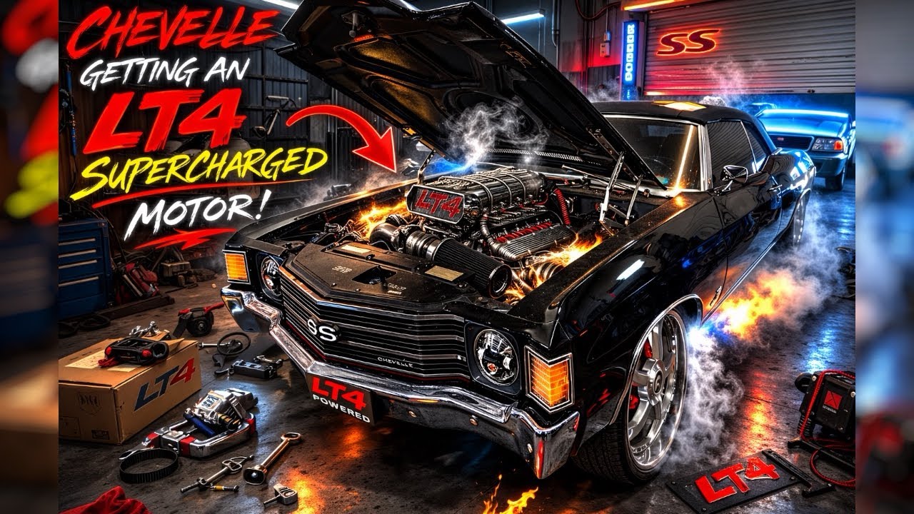 В этот Chevelle установлен двигатель LT4 с наддувом!