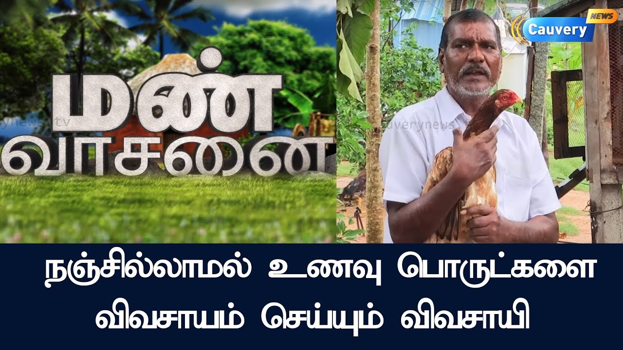 நஞ்சில்லாமல் உணவு பொருட்களை விவசாயம் செய்யும் விவசாயி| Manvaasanai