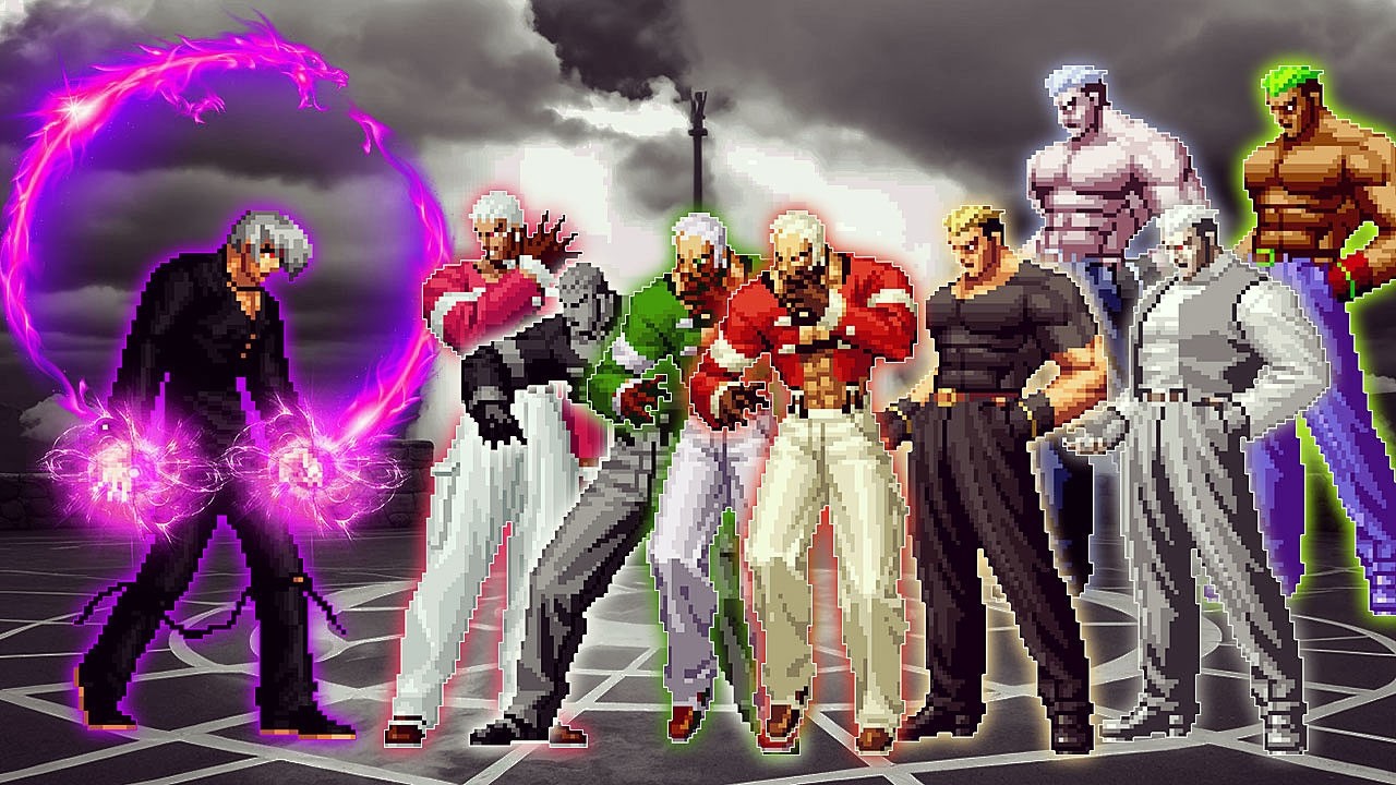 [KOF Mugen] Iori Yagami G.S Vs Yashiro Nanakase, Ryuji Yamazaki Team