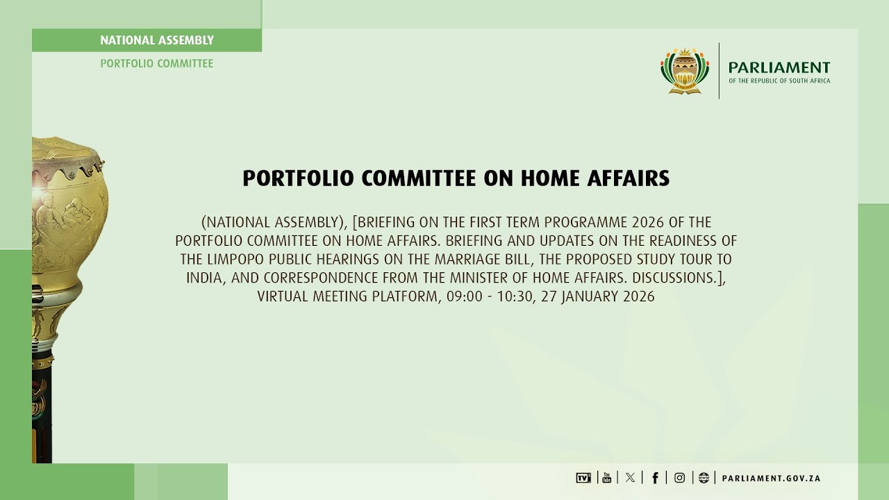 Portfolio Committee on Home Affairs,  27 January 2026