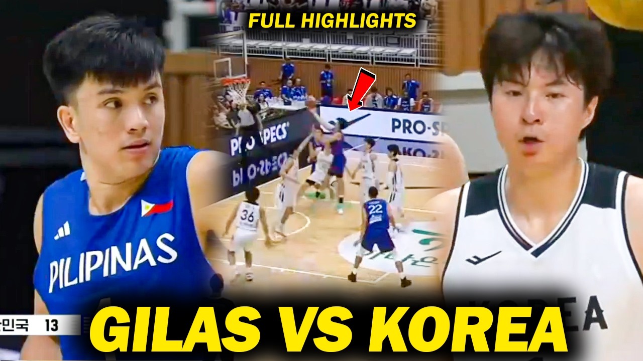 GILAS VS KOREA! Pakitang Gilas Agad si Nocum! Uminit si Baltazar! Nagpa-ulan ng Tres ang Korea!
