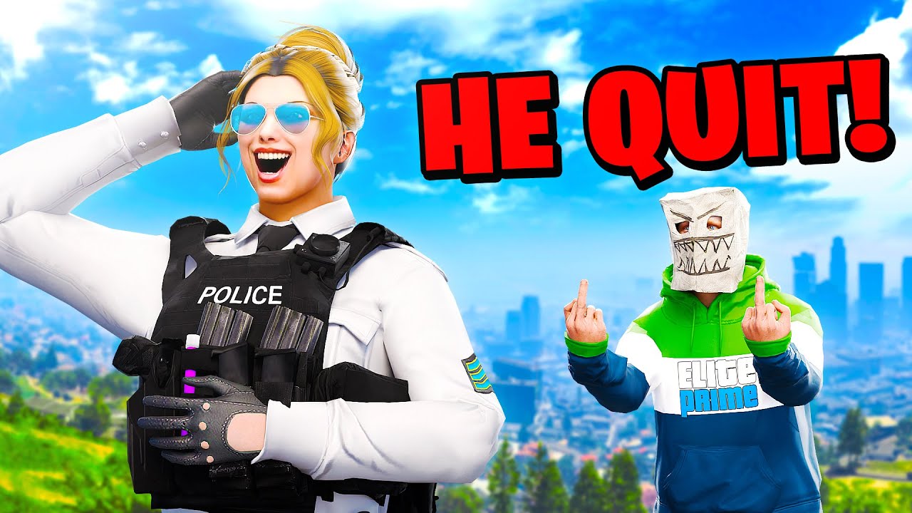 I Made Him Rage Quit In GTA 5 RP