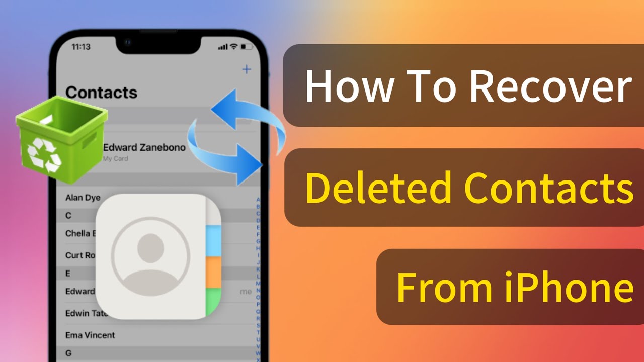 How to Recover Deleted Contacts from iPhone | 2026 Full Guide