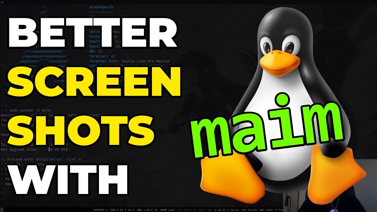 Simple But Powerful SCREENSHOTS With MAIM on Linux