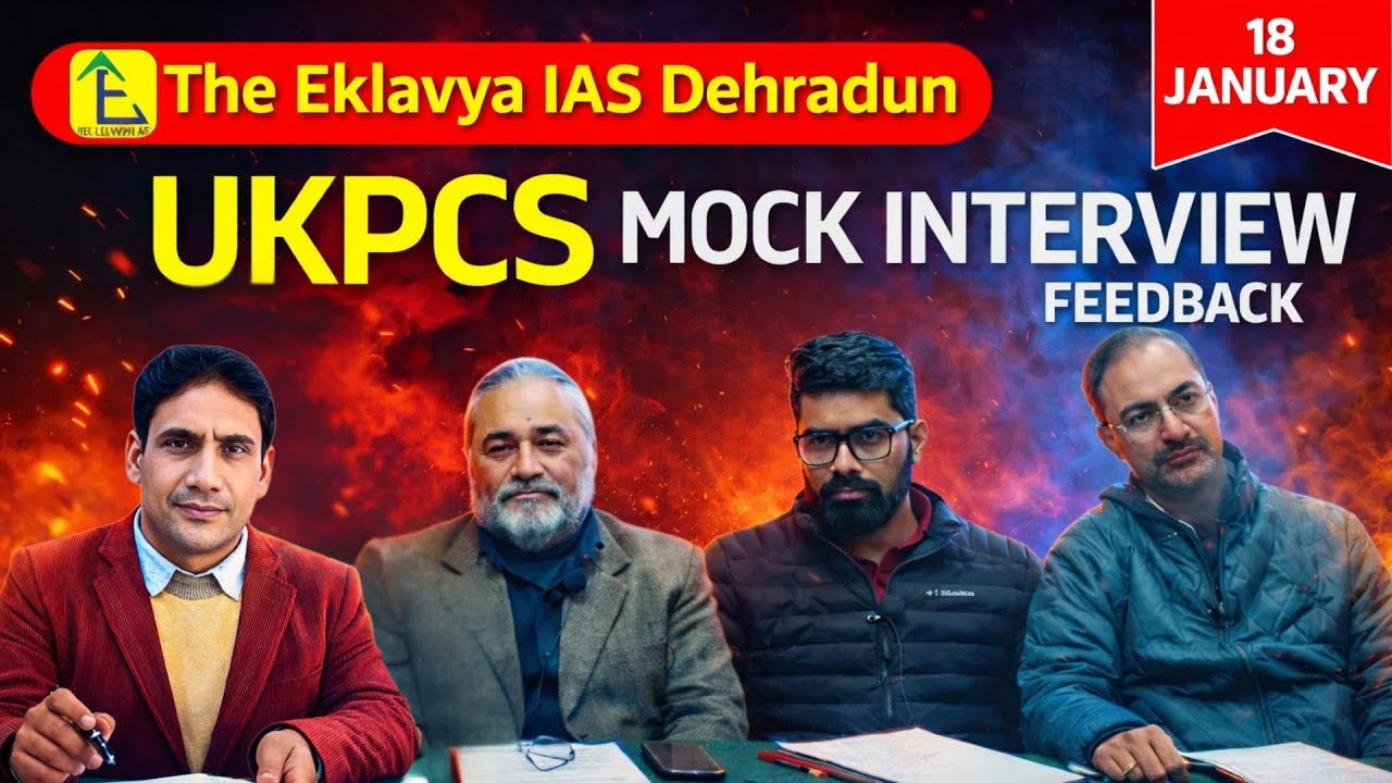 Uttarakhand PCS Mock interview feedback session at The Eklavya IAS Dehradun 