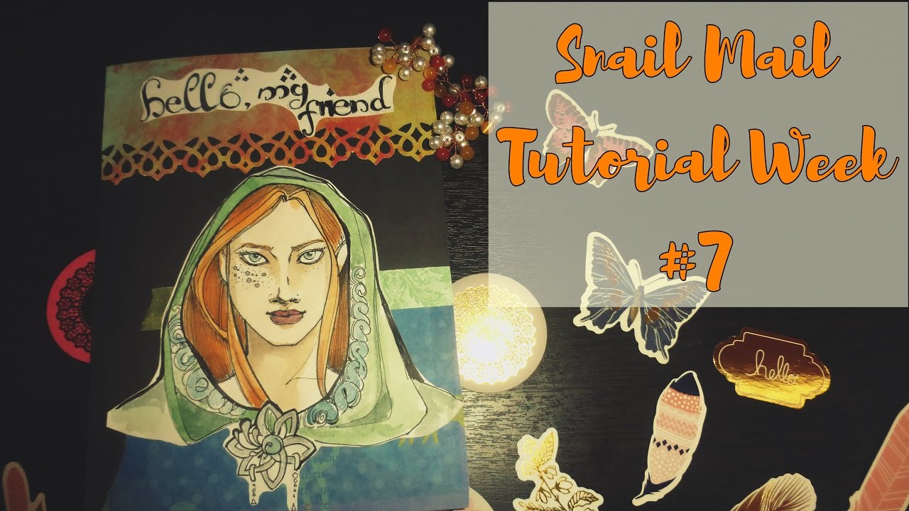 Mail art / Snail mail Tutorial / Elf Theme / Неделя писем - седьмой выпуск / Decoration