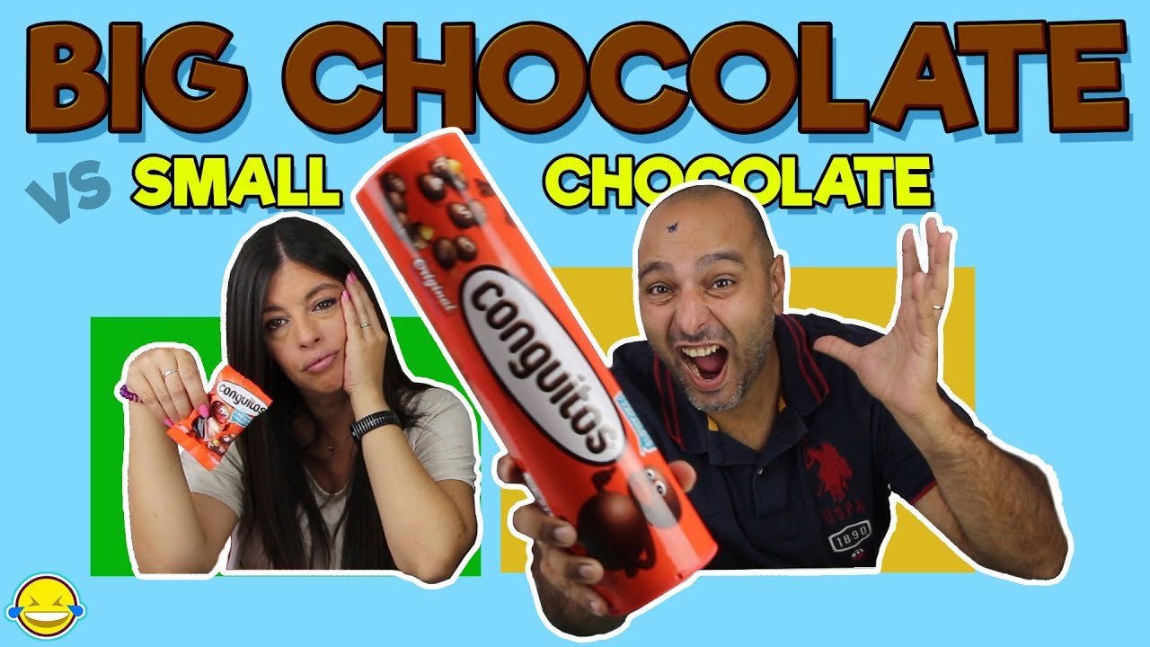 Big Chocolate vs Small Chocolate 3!!Chocolate grande vs chocolate pequeño 3!!  Momentos Divertidos