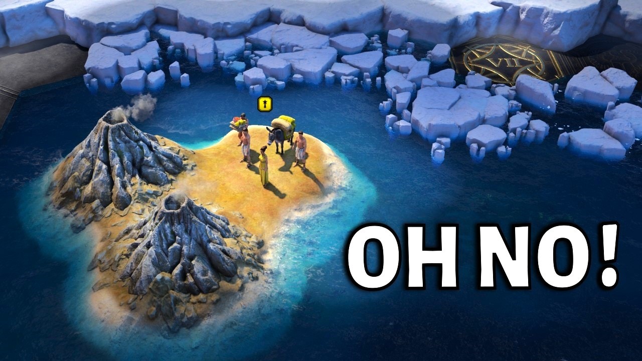 TRAPPED On Volcanic Iceland &ndash; The Impossible Huge TSL!!! (Deity Civilization VII)