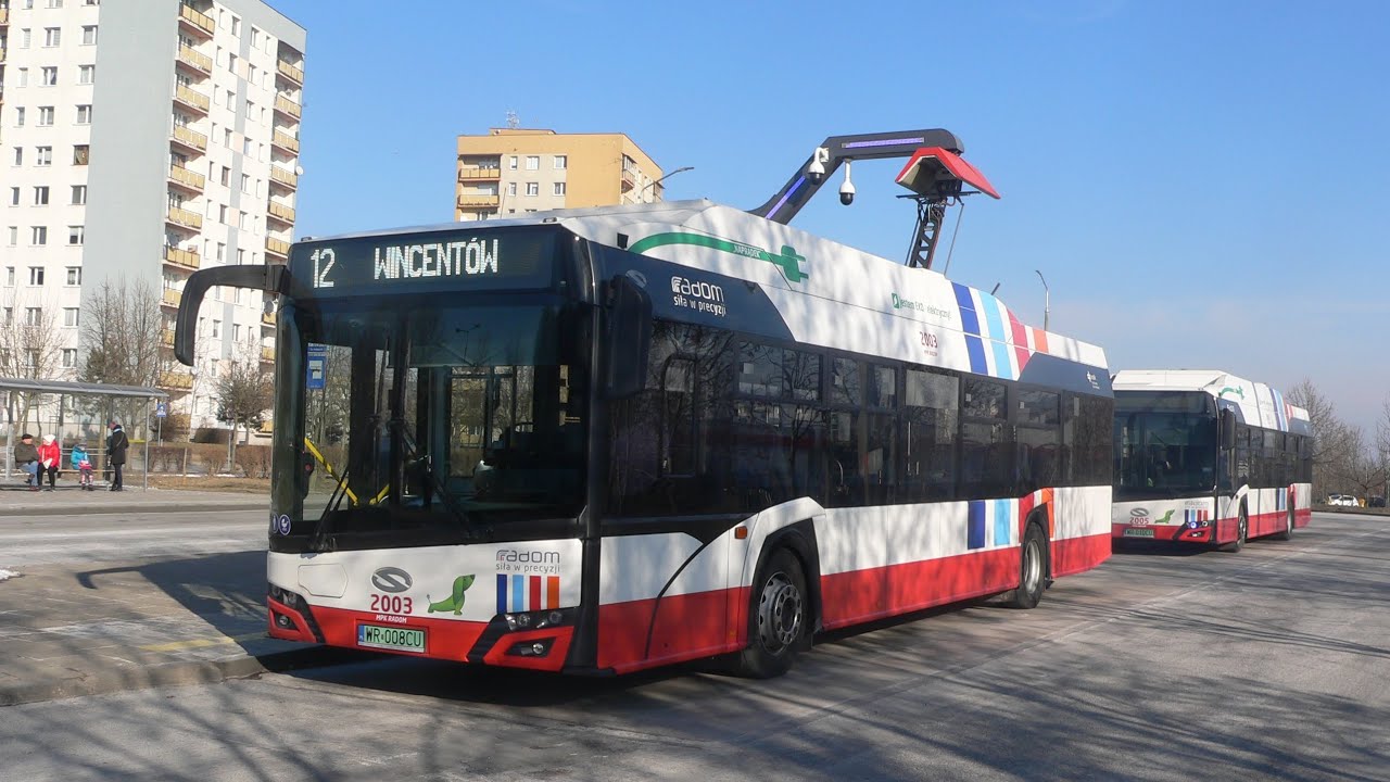 Solaris Urbino 12 IV Electric #2003 MPK Radom Linia 1 Kierunek Południe