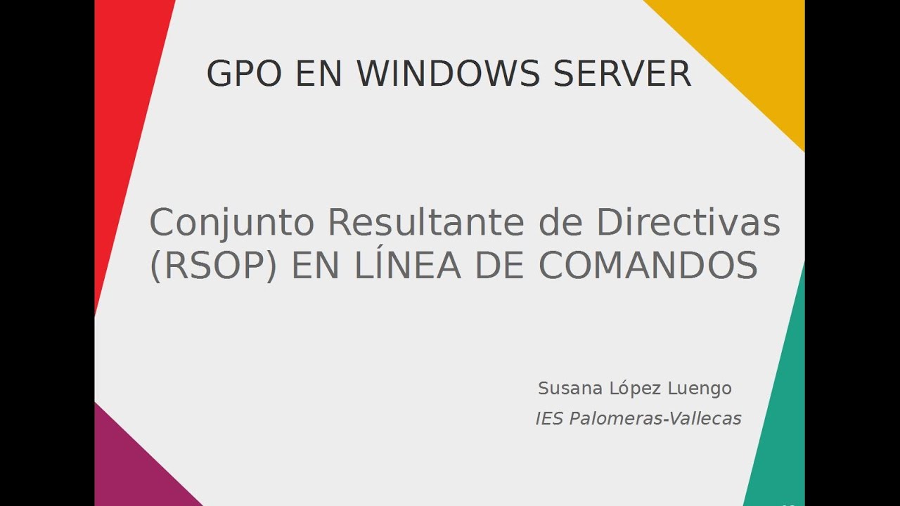 #09GPO Windows Server RSOP-comando GPRESULT