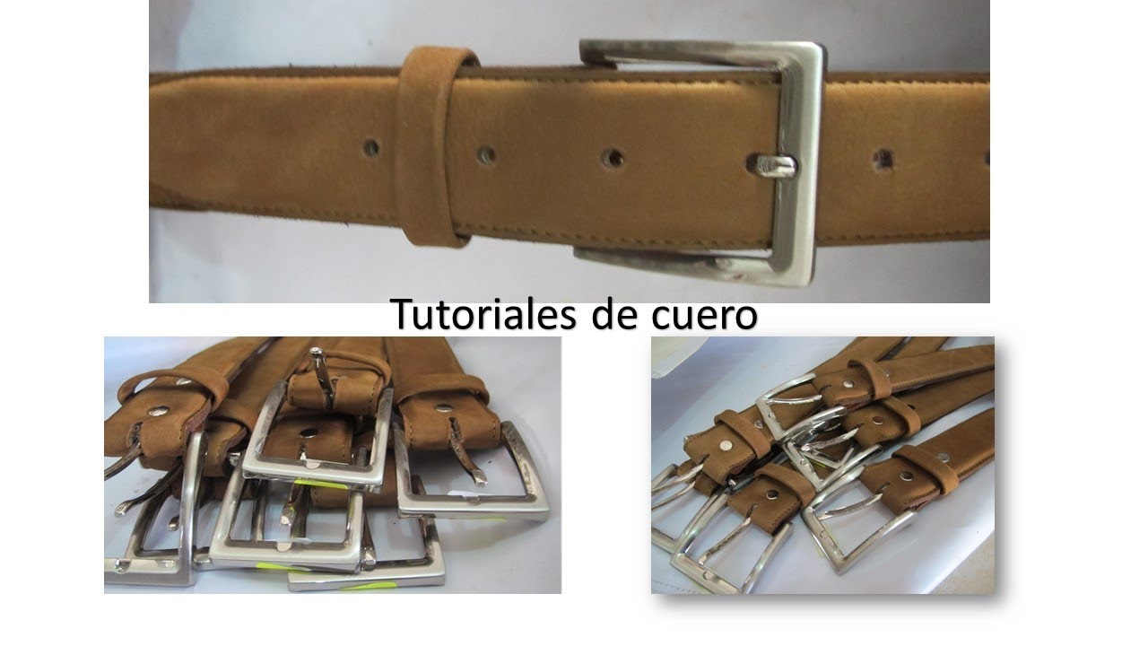 ¿Como hacer una faja o cinturon de cuero?