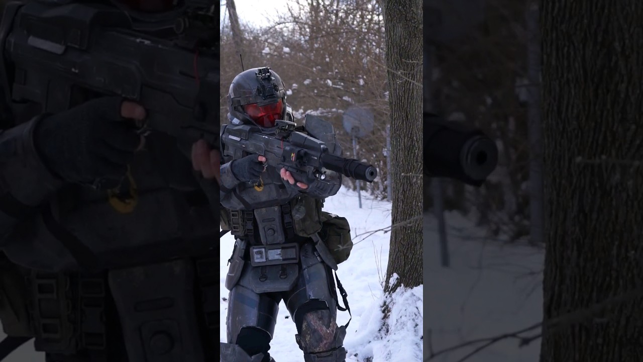 Halo ODST live action debut! #halo #cosplay #airsoft #shorts #halotheseries #haloinfinite #military