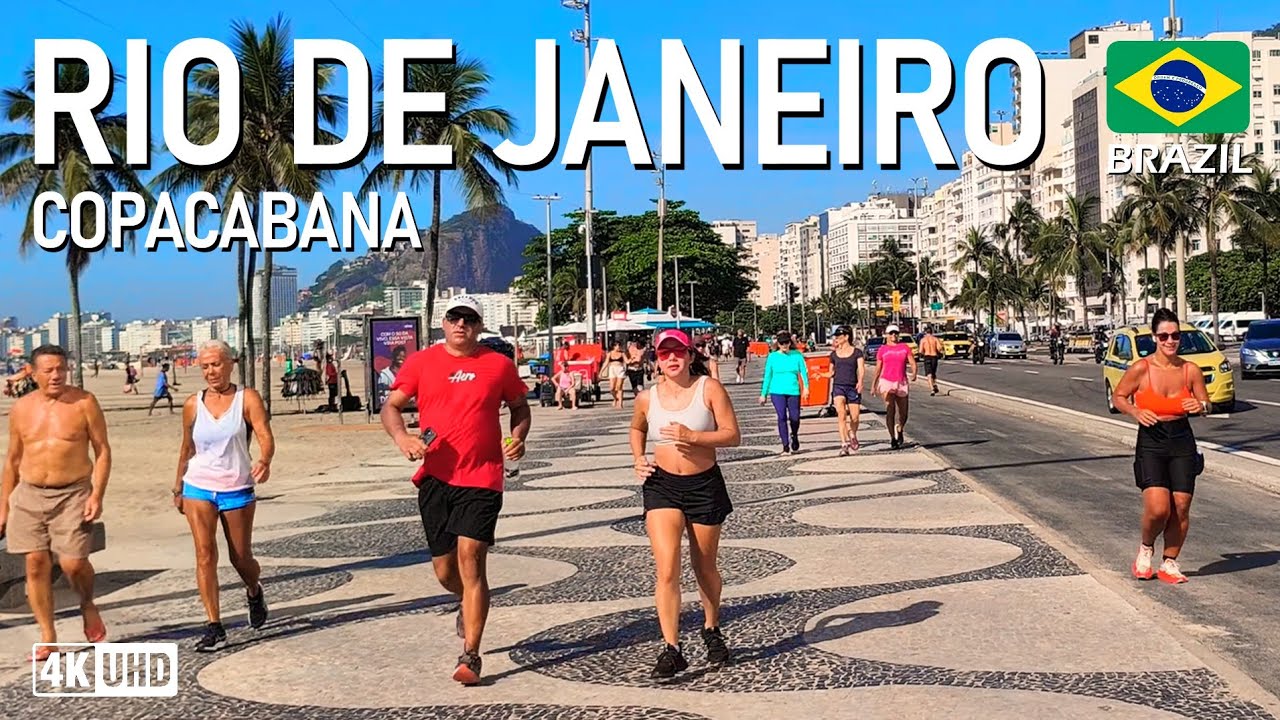 Copacabana Beach | 4K | Vacation time  🌅 📸   | Rio de Janeiro - Brazil