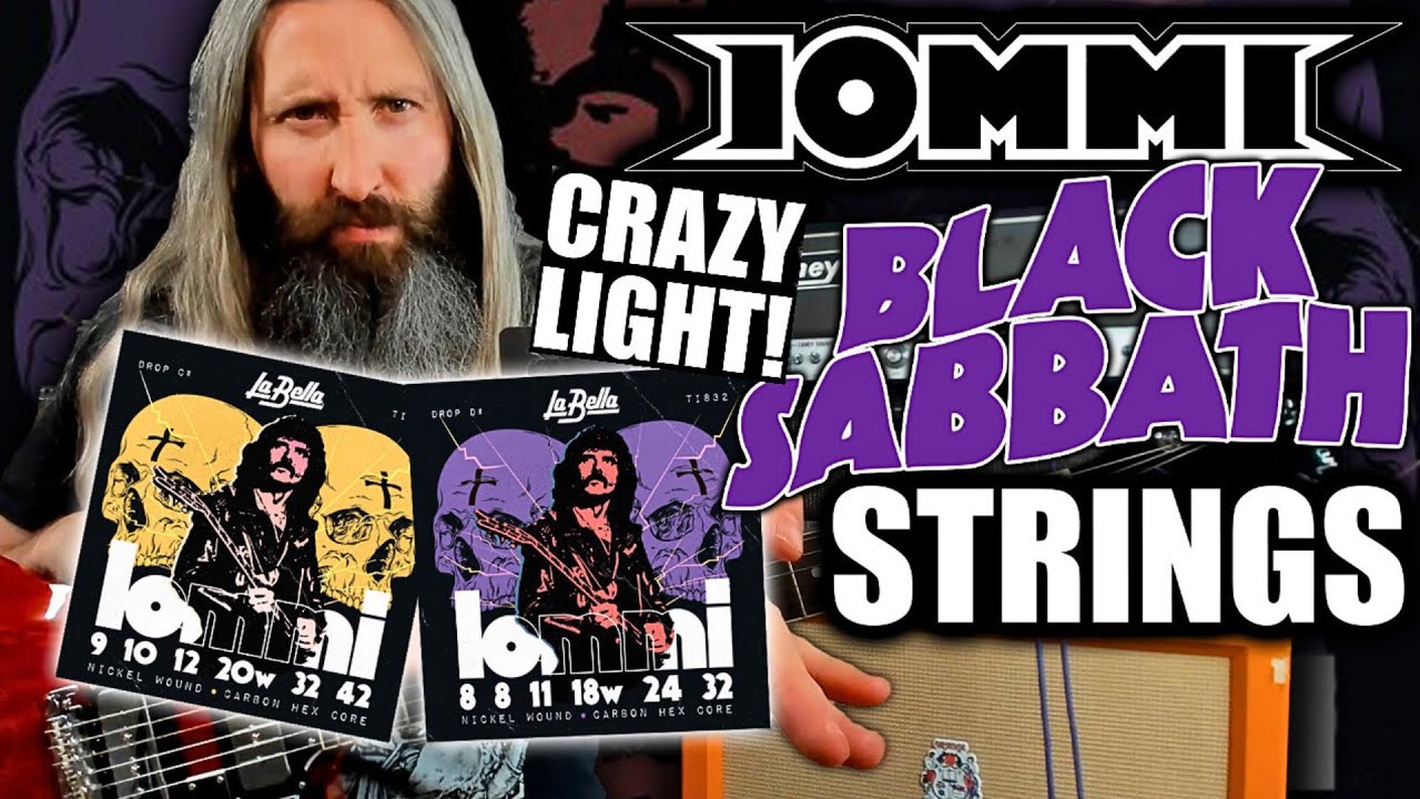 THIN Strings for THICK Riffs? | Black Sabbath Tony Iommi's NEW Signature La Bella Strings