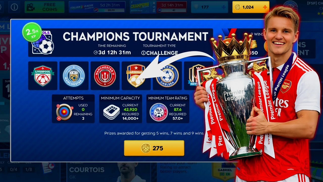 REAL TEAMS EVENT! - ARSENAL | CHAMPIONS TOURNAMENT | DLS 26