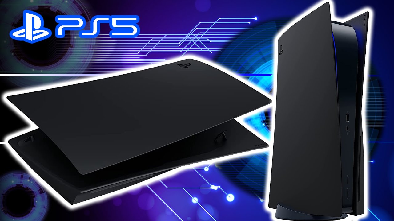 PS5-Konsolen-Cover - Midnight Black | PS5 Weiss zu PS5 Schwarz