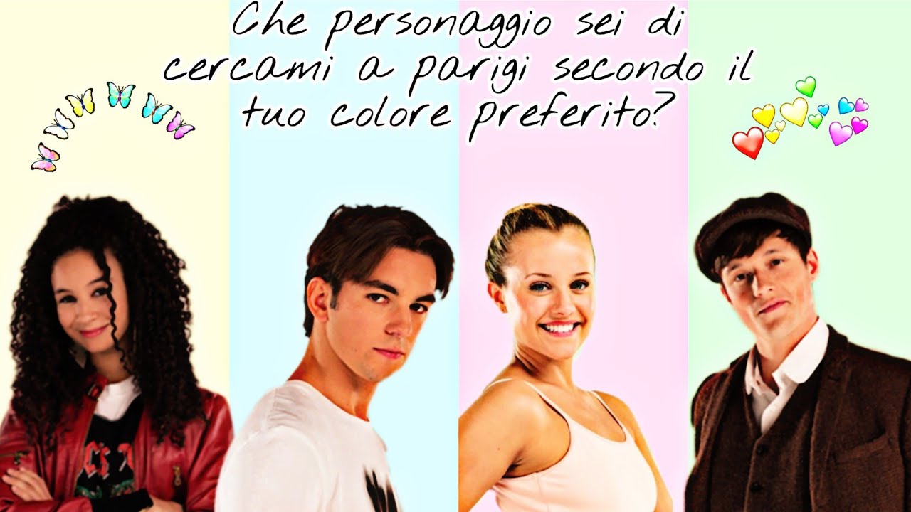Che personaggio sei di Cercami a parigi secondo il tuo colore preferito? 💕🎀 #cercamiaparigi #foryou