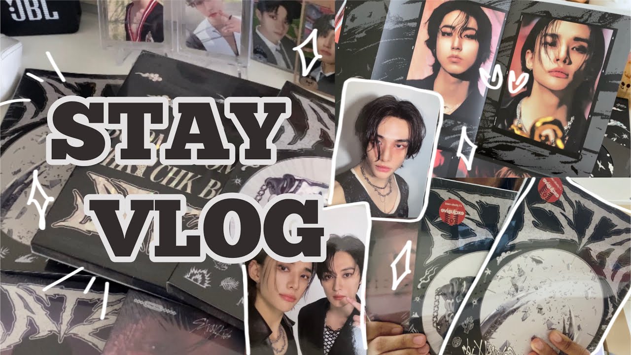 stay vlog // buying STRAY KIDS ATE album at Target (chk chk, boom, accordion & ate ver) & unboxing