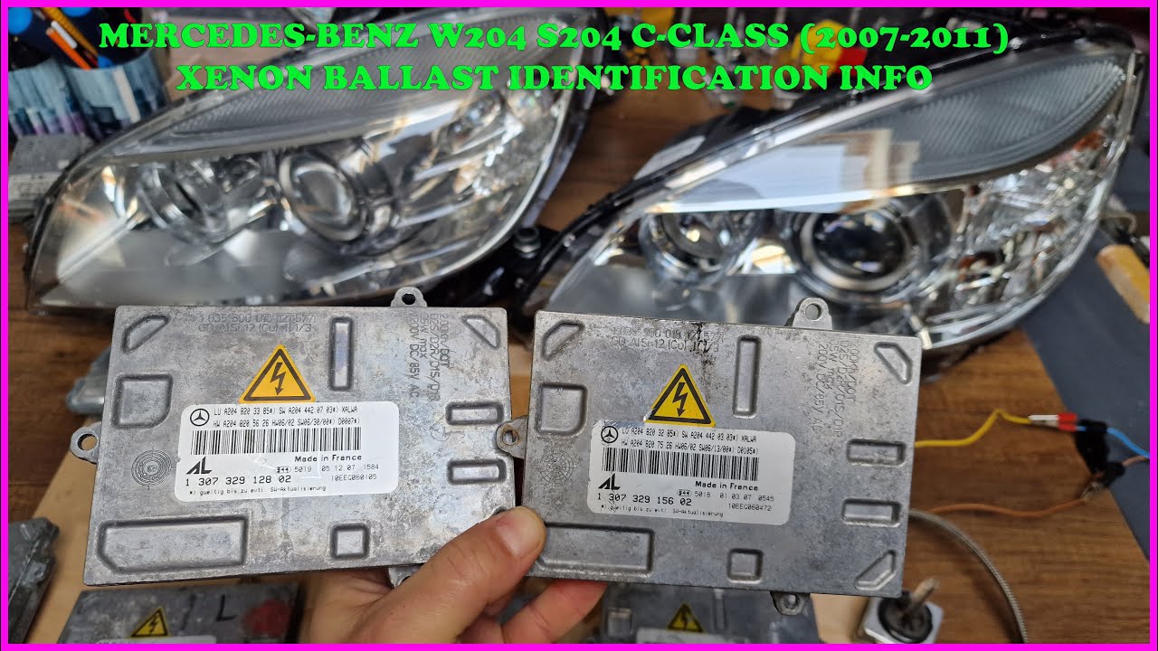 Блок розжига фар MERCEDES C-Class W204 Bi-XENON AFS (замена) info AL 130732915602 130732912802
