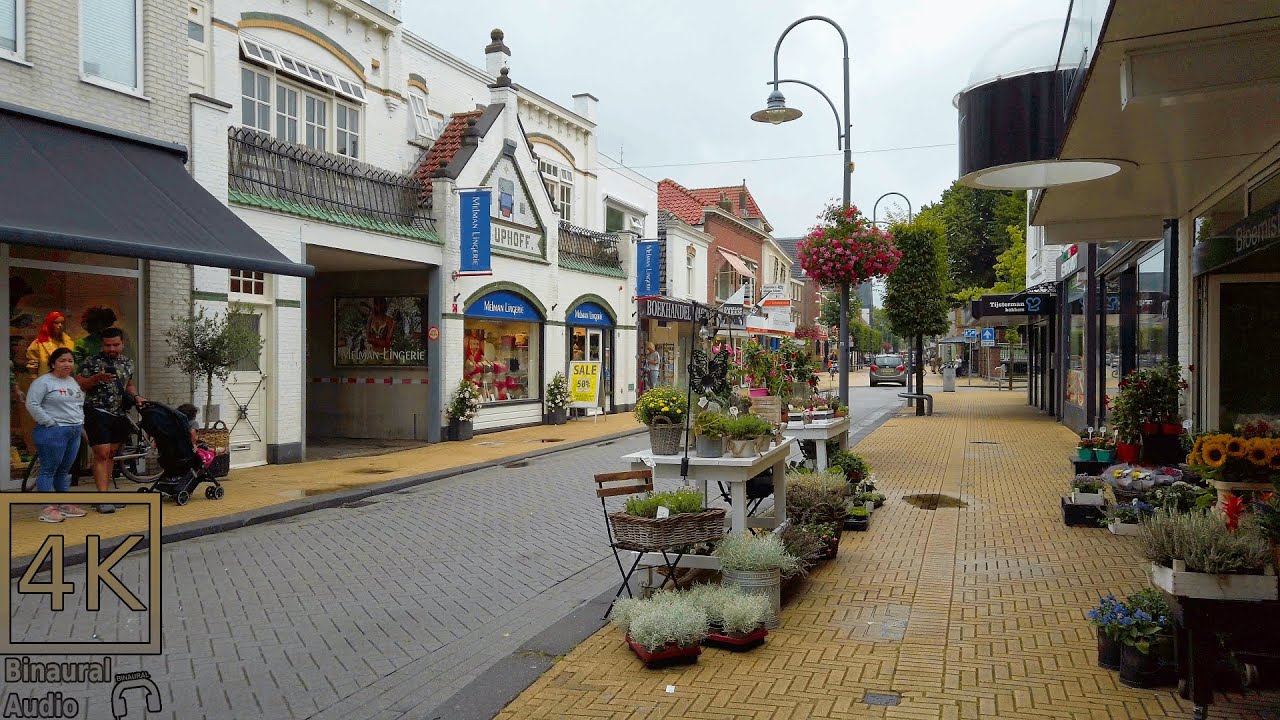 Walking in Sassenheim | Relaxing Soothing 4k Video Walk | Binaural Ambient City Sounds