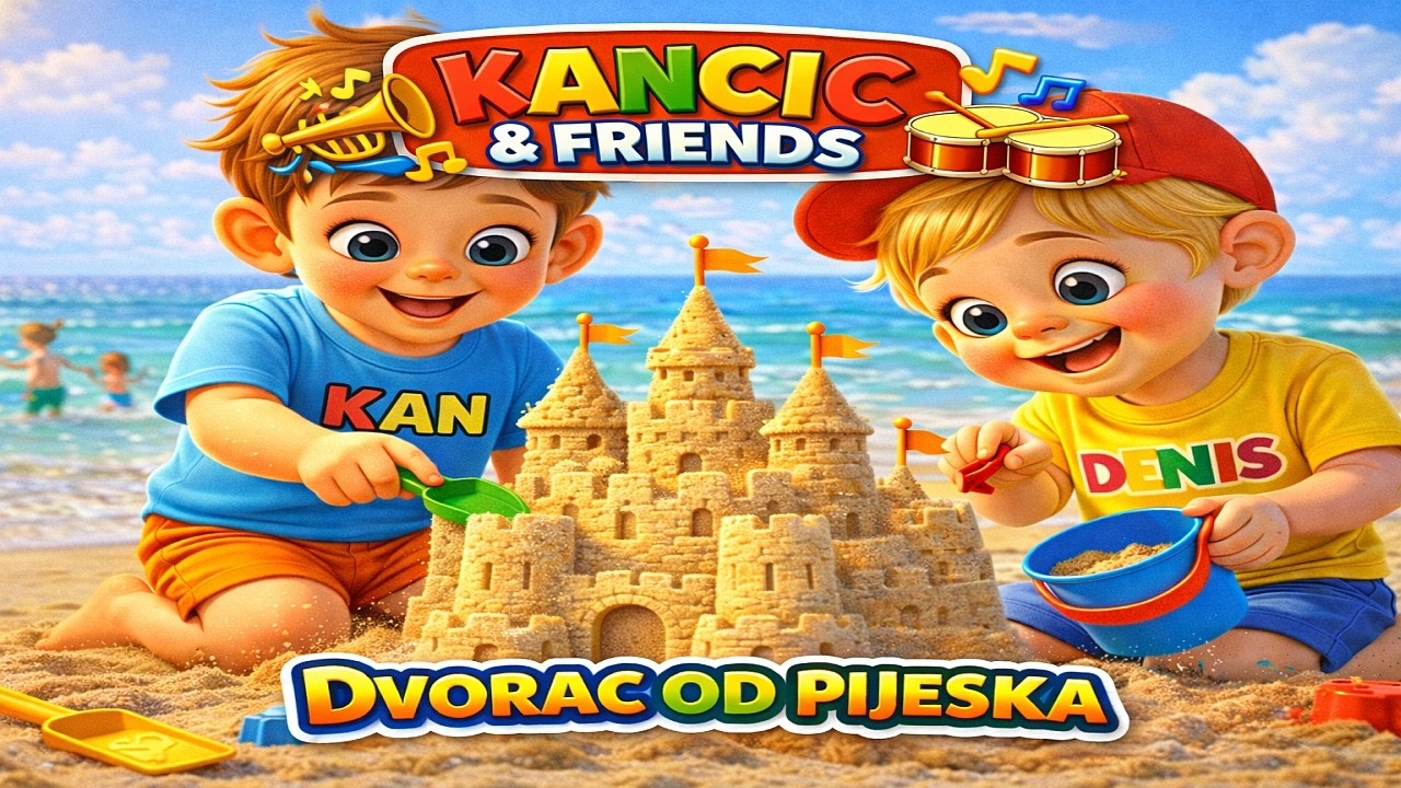 Kan i Denis - DVORAC OD PIJESKA | Dječije pjesmice | Kancic & Friends
