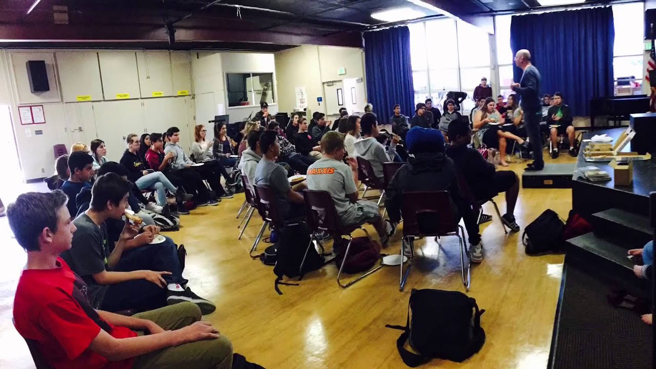 Esperanza High outreach with Jarrod Davidoff, Anaheim, Orange County, CA