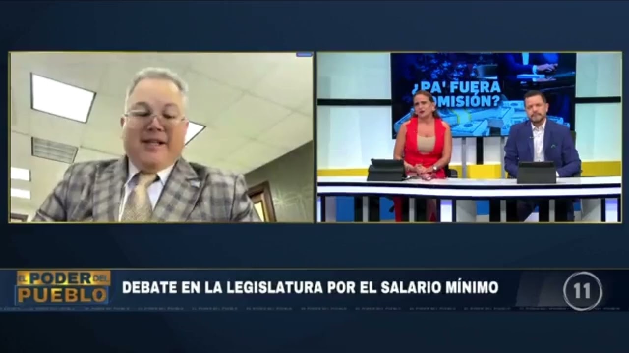 Entrevista al Presidente del CUD Dr. Barquín sobre el salario mínimo de PR en El Poder del Pueblo