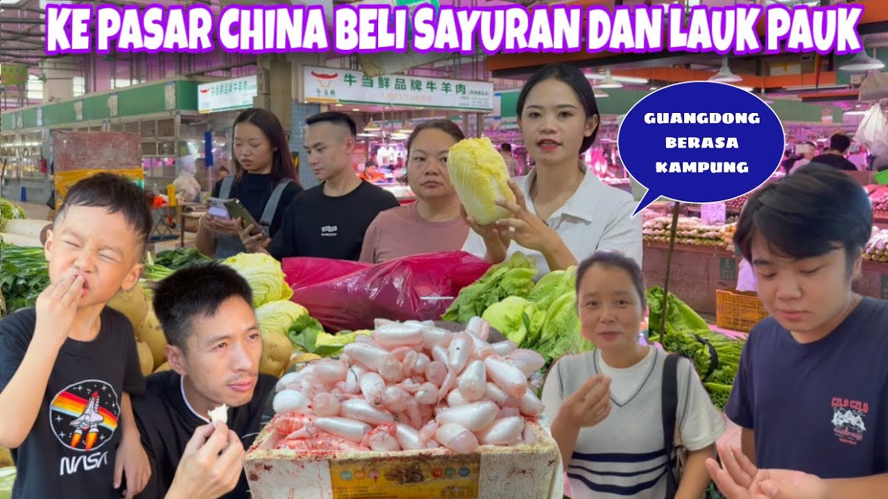 KE PASAR BERSAMA MINGFAN DAN JIEJIE, TERNYATA SUDAH BANYAK KELUARGA YANG MERANTAU KE GUANGDONG LAGI