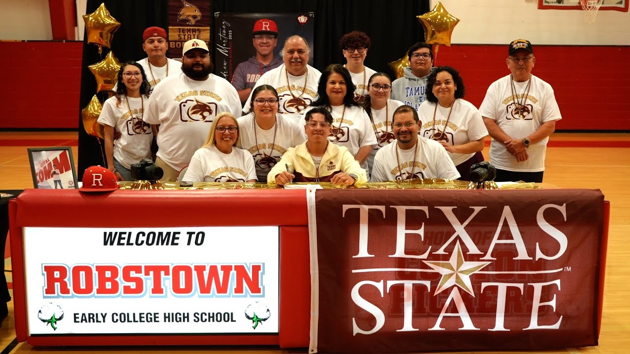 Robstown's Andrew Martinez signs with Texas State athletics media department
