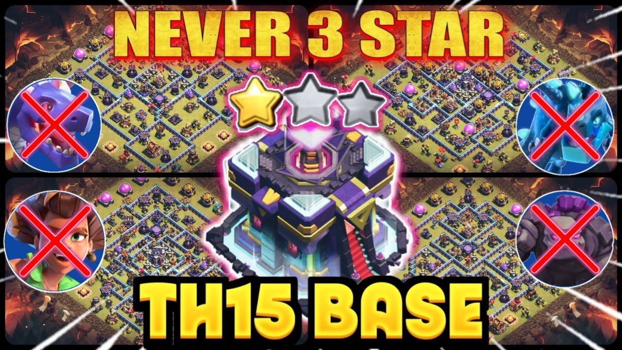 TOP-05 PRO TH15 BEST FOR WAR/ FARM /RANK BATTLE AND CWL BASE WITH LINKS||TH15 ANTI AIR & GROUND BASE