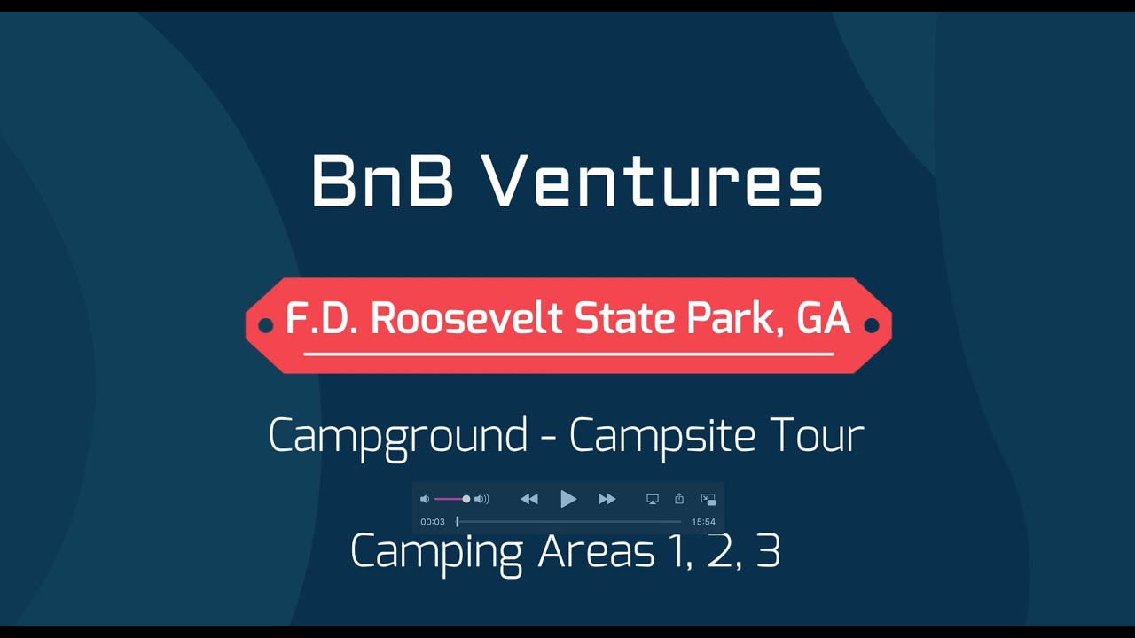 F.D. Roosevelt State Park, GA - Campground Areas 1, 2, 3 - Campsite Tour