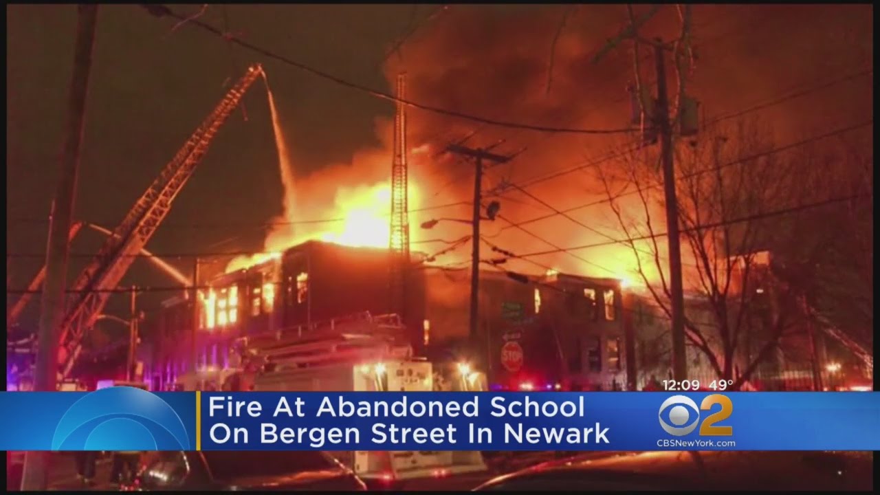Abandoned School Destroyed By Fire
