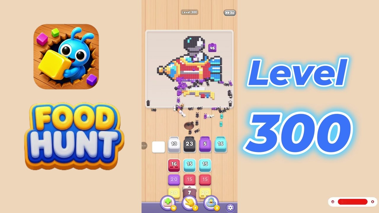 Food Hunt Level 300 Walkthrough 🐜🍔 | Food Hunting Puzzle Game | Go Answer