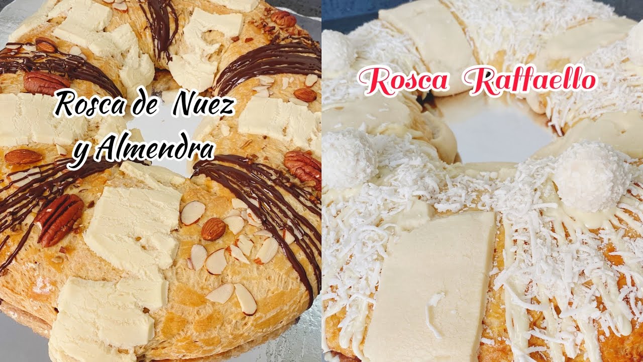 Rosca Raffaello y Rosca de nuez almendra