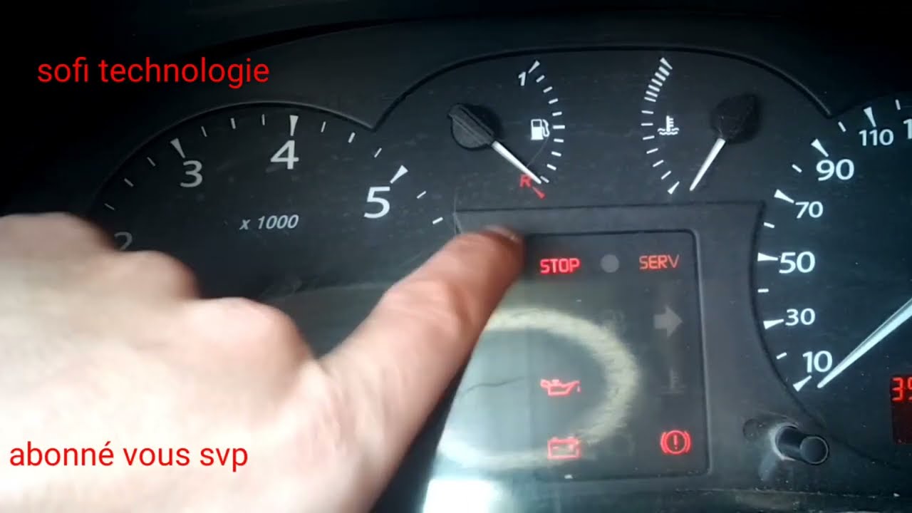 اسباب اشتعال لمبة stop و serv في سيارات Renault