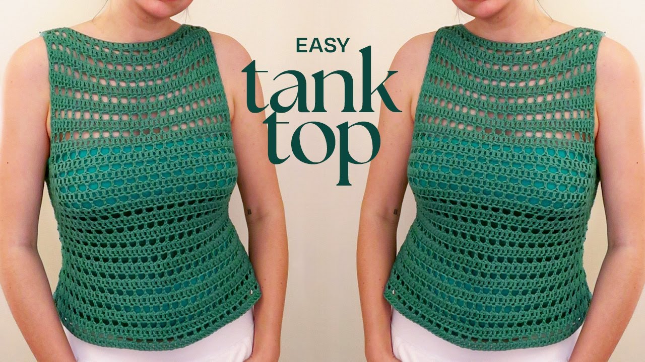 crochet tank top tutorial (easy & beginner friendly)