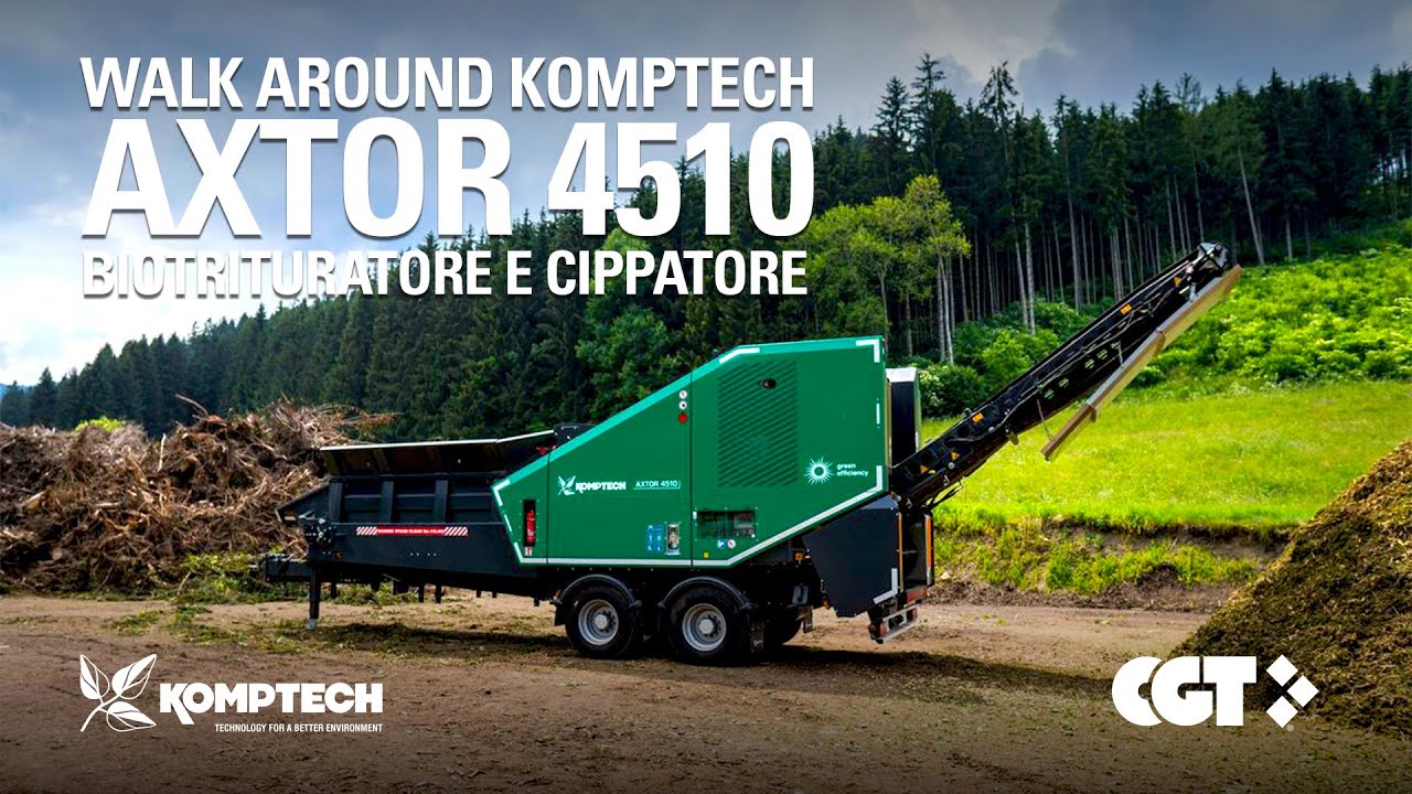 Biotrituratore e cippatore Komptech Axtor 4510