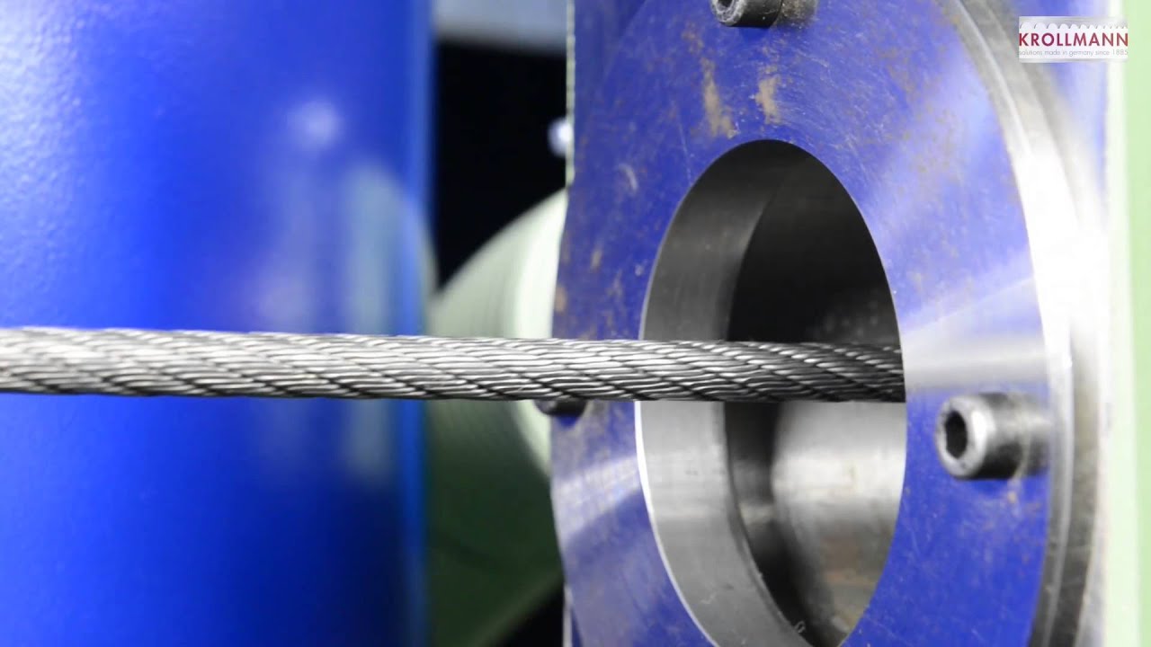 KROLLMANN HM 65 (4/R) swaging machine for compacting of steele ropes from Ø 10 - 60 mm