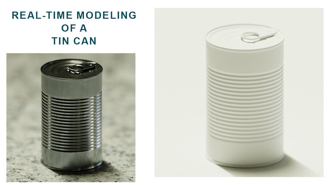 Full Real-Time 3D Can Modeling in Blender – From Scratch